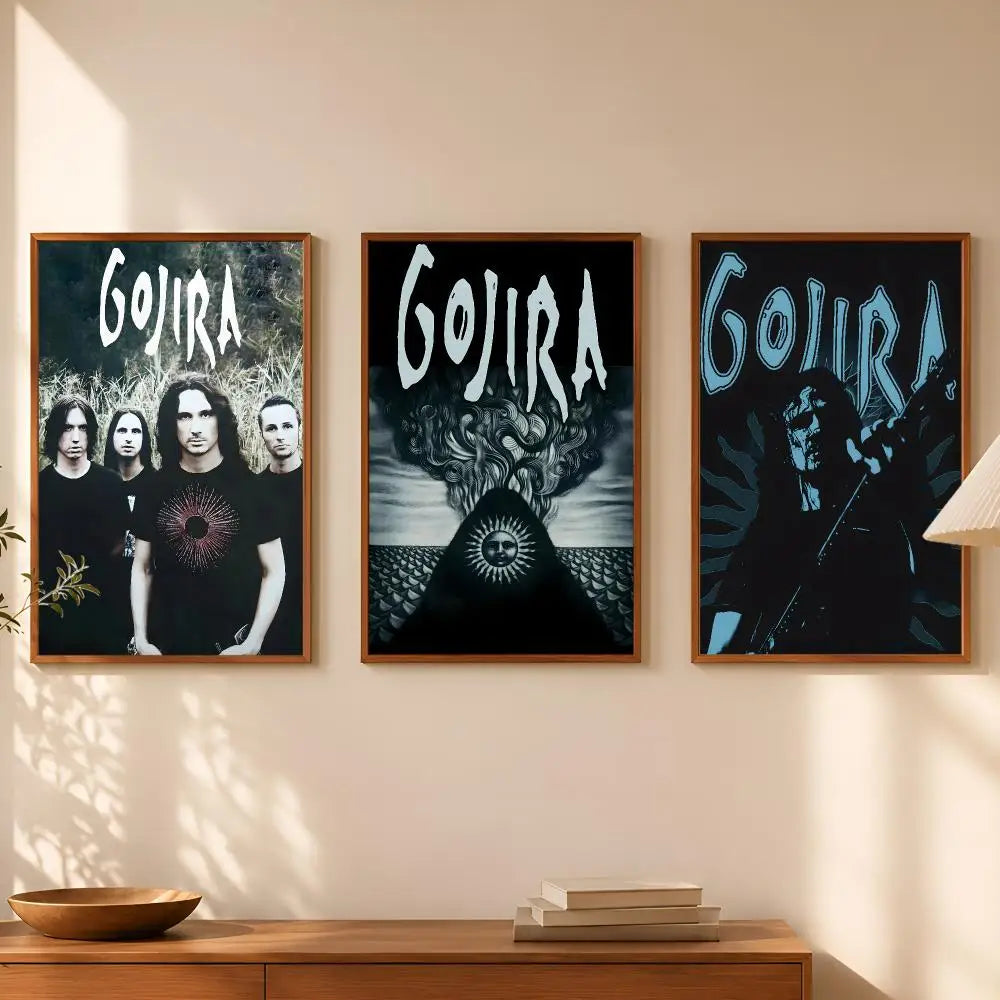 Gojira Band Wall Poster – Self-Stick HD Waterproof Wall Art Wall Art Poster Axl