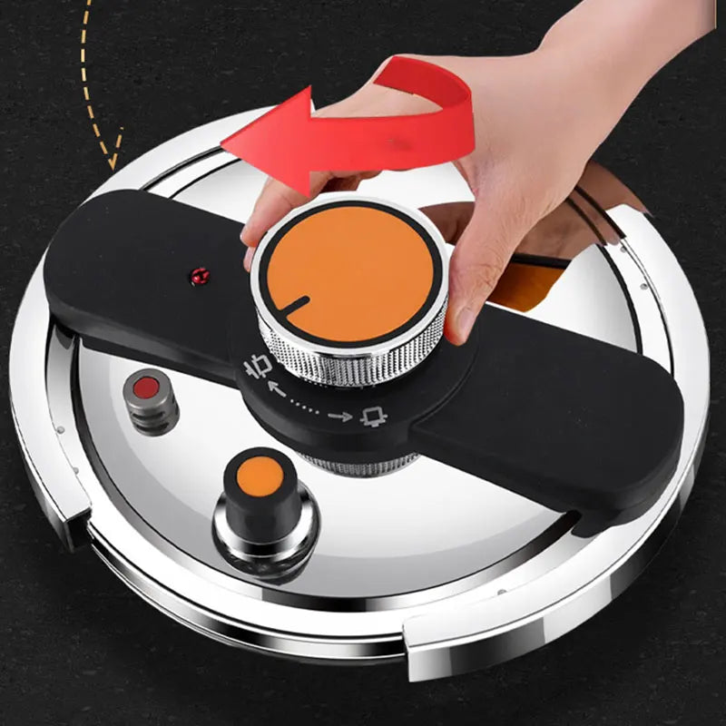PGY Stainless Steel Pressure Cooker 4L 6L 8L – Gas & Induction Stovetop Pressure Cooker Axl