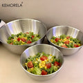 KEMORELA 3-Piece Stainless Steel Mixing Bowl Set with Scale Mixing Bowl Set Axl 3PCS