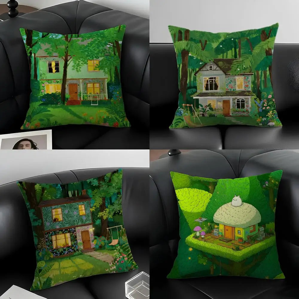 Cabin & Woods Linen Cushion Cover – Sofa, Bed & Chair Decor Linen Cushion Cover Axl