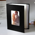 100 Pocket Linen Photo Album – Slip-In 4x6 Picture Storage Slip-In Photo Album Axl Black