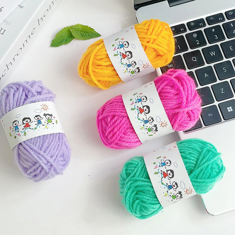 12-Pack Soft Wool Acrylic Yarn for Knitting & Crochet DIY Craft Yarn Set Axl