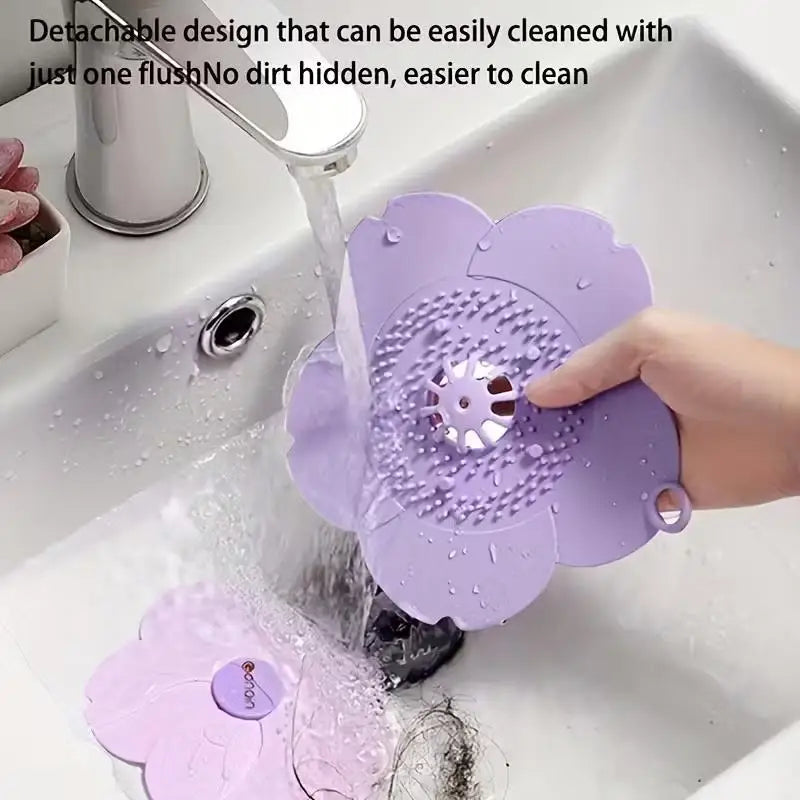 Silicone Drain Plug & Filter – Deodorizing Shower, Bath & Kitchen Drain Plug Filter Axl