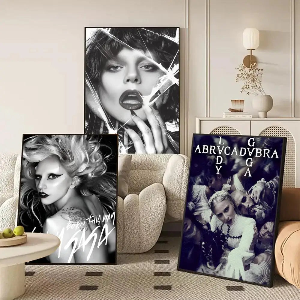 Lady Gaga Canvas Wall Art Poster – Unframed Home Decor Gift Canvas Wall Art Axl