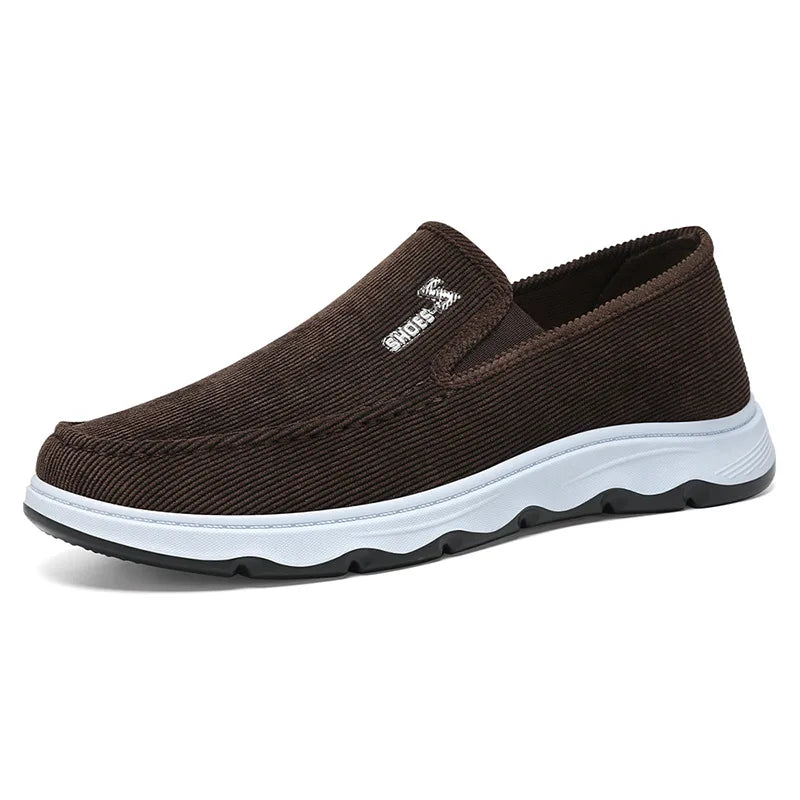 Men's Canvas Slip-On Loafers – Lightweight Casual Boat Shoes Men's Slip-On Loafers Axl
