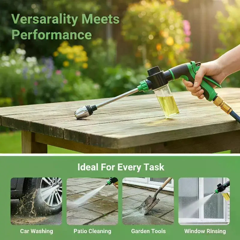 Long Rod Foam Spray Gun – Stainless Steel Extension Wand Foam Spray Gun Axl