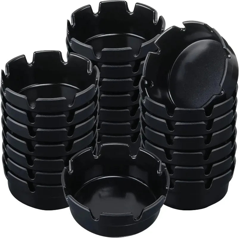 8-Slot Round Portable Ashtray – Indoor & Outdoor Cigarette Holder Portable Ashtray Axl