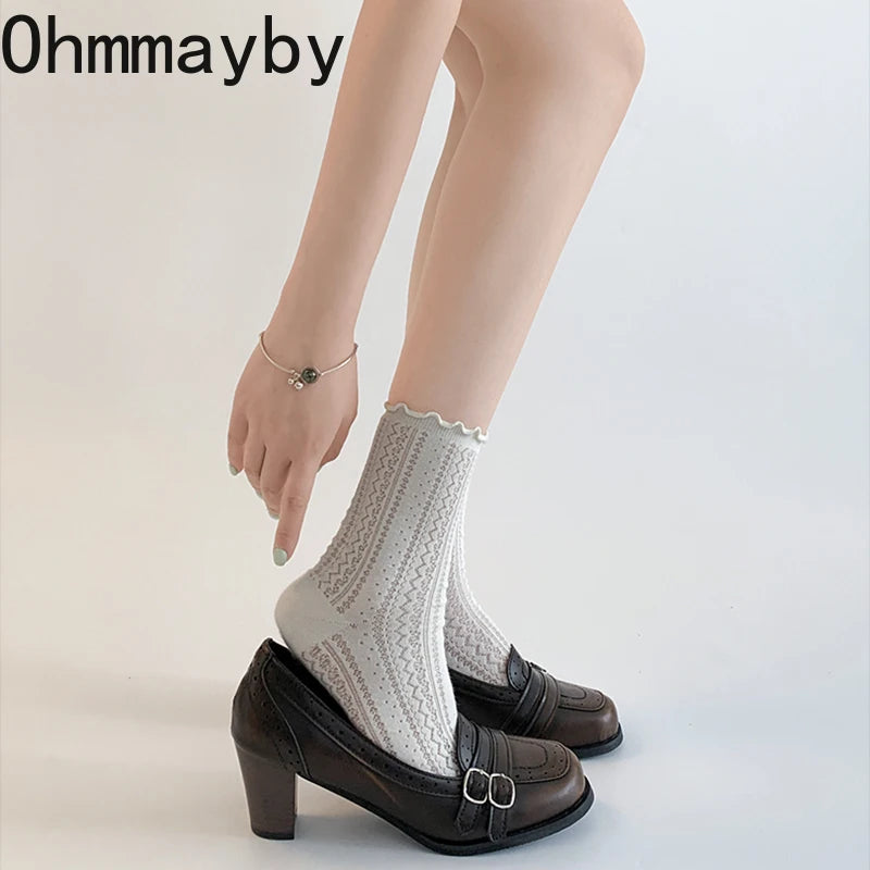 Women's Vintage Mary Jane Pumps – Thick Square Heel Slip-On Mary Jane Pumps Axl