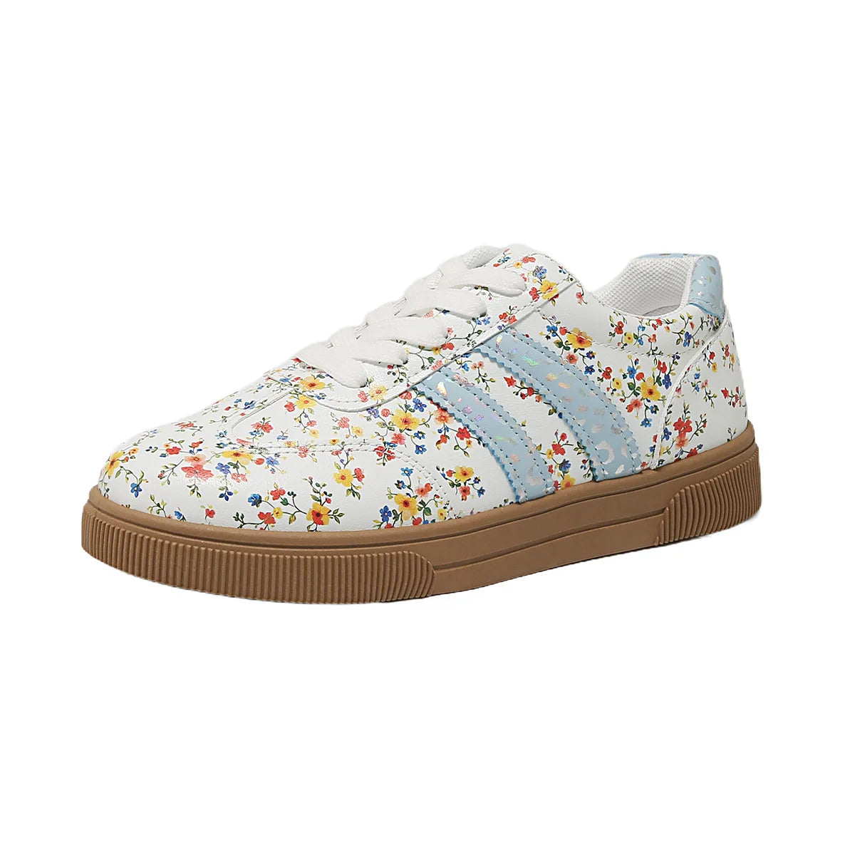 Women's Floral Lightweight Sneakers – Breathable Casual Shoes Women's Sneakers Axl Red 40