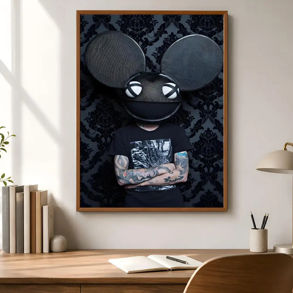 Deadmau5 DJ Music Poster – HD Self-Adhesive Wall Art Decor Wall Art Poster Axl
