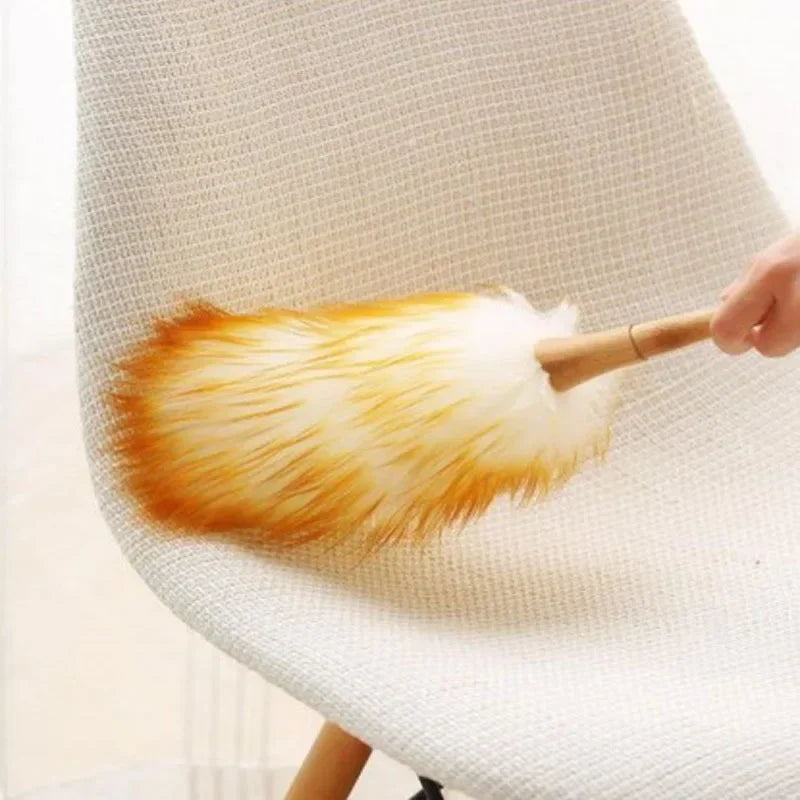 Anti-Static Lambswool Duster Brush – Home Cleaning Tool Lambswool Duster Brush Axl
