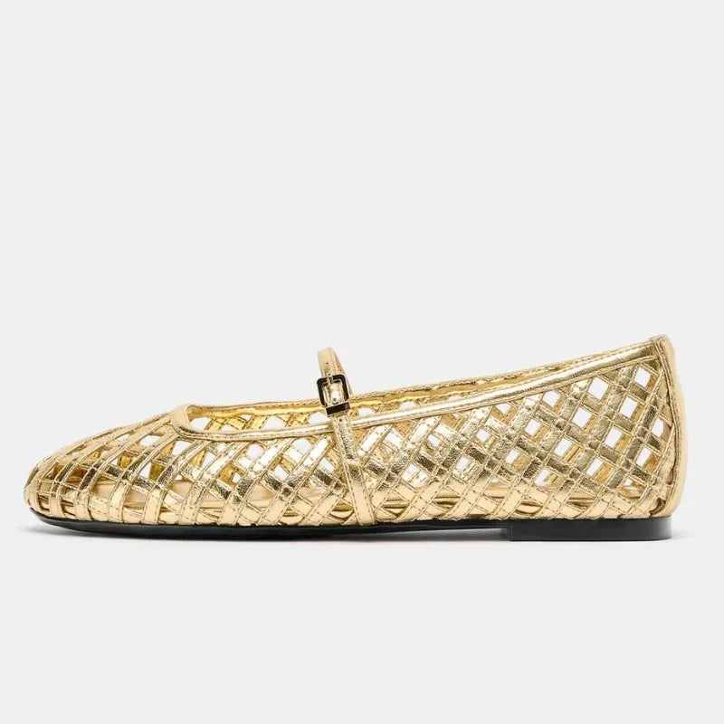 Women's Hollow-Out Flat Sandals – Casual Buckle Strap Summer Women's Flat Sandals Axl