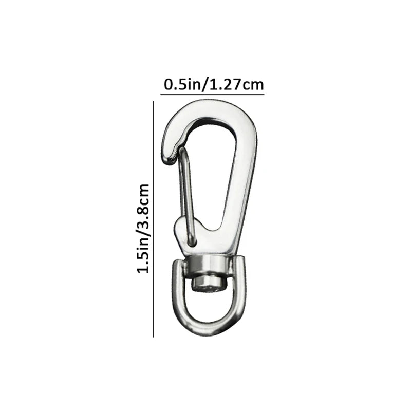 Zinc Alloy Mini Carabiner Snap Hook – EDC Keychain Clip Carabiner Snap Hook Axl 1Pc