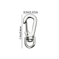 Zinc Alloy Mini Carabiner Snap Hook – EDC Keychain Clip Carabiner Snap Hook Axl 1Pc