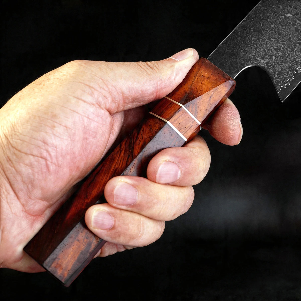XITUO 8" Damascus Chef Knife VG10 Steel – Hexagonal Handle Damascus Chef Knife Axl