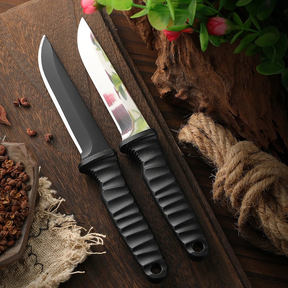 SHENJIU Stainless Steel Fruit Knife with Scabbard | Portable Fruit Knife Axl