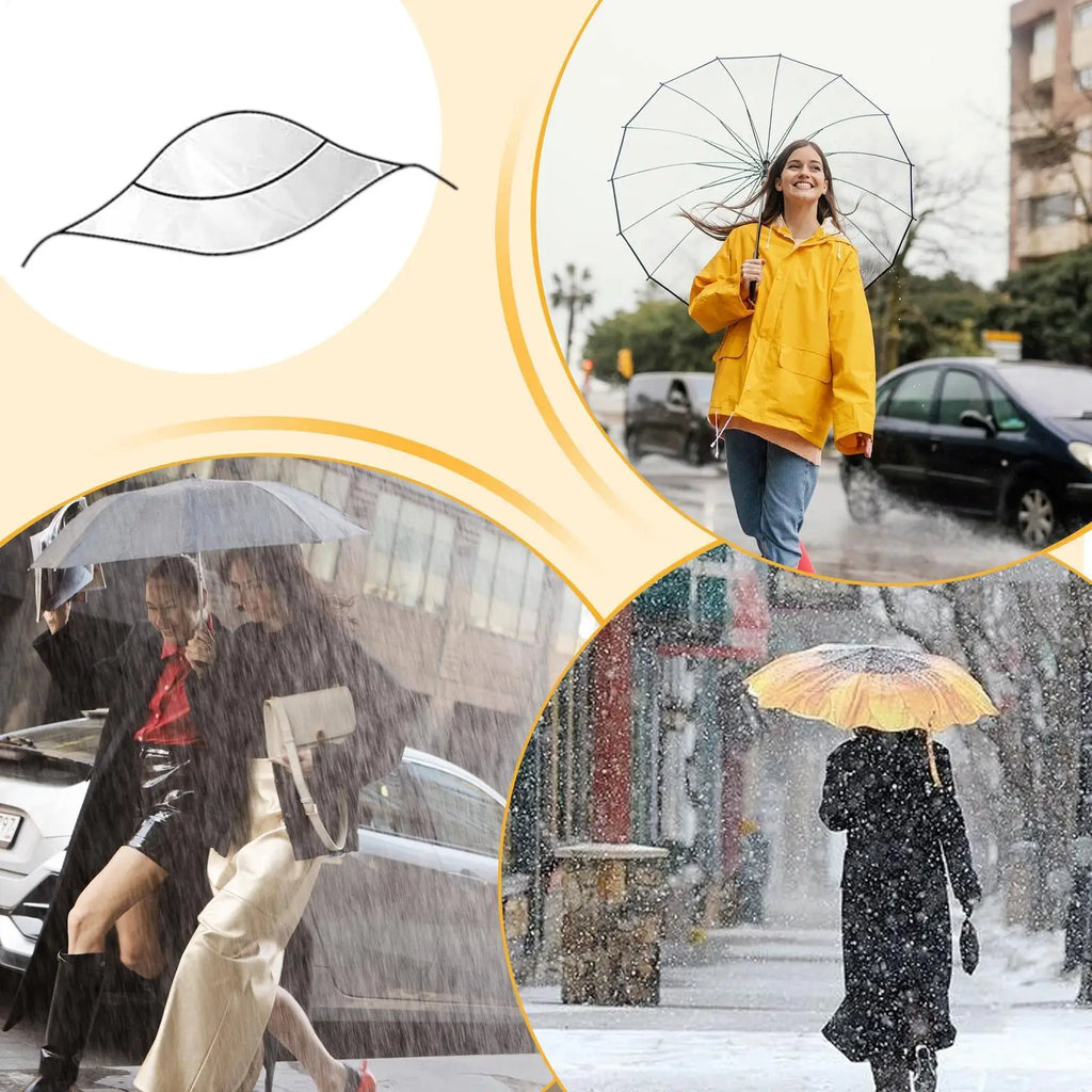 Women's Waterproof Transparent Rain Hat – Reusable PE Bonnet Waterproof Rain Hat Axl