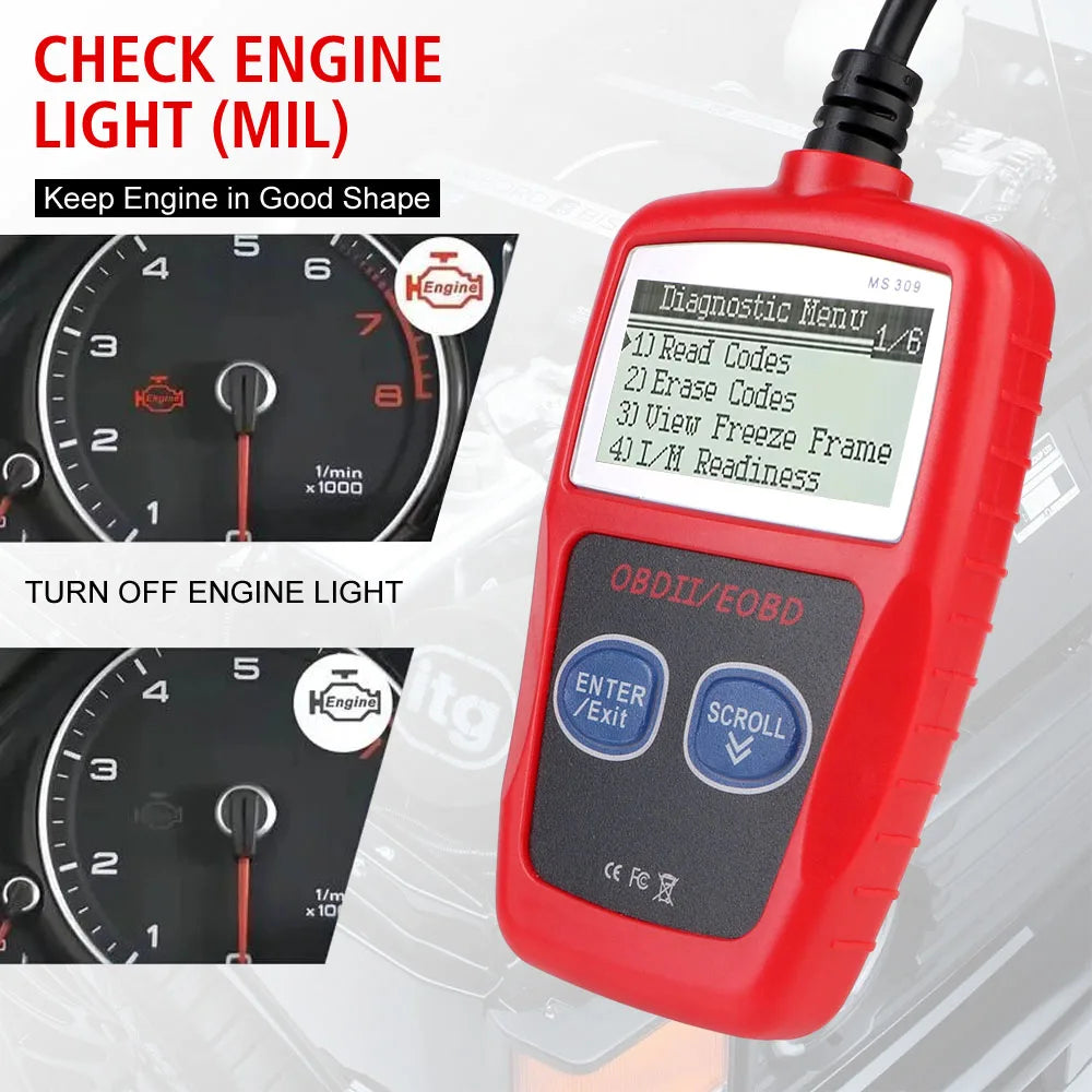 OBD2 Code Reader – Universal 16-Pin Car Diagnostic Scanner OBD2 Diagnostic Scanner Axl