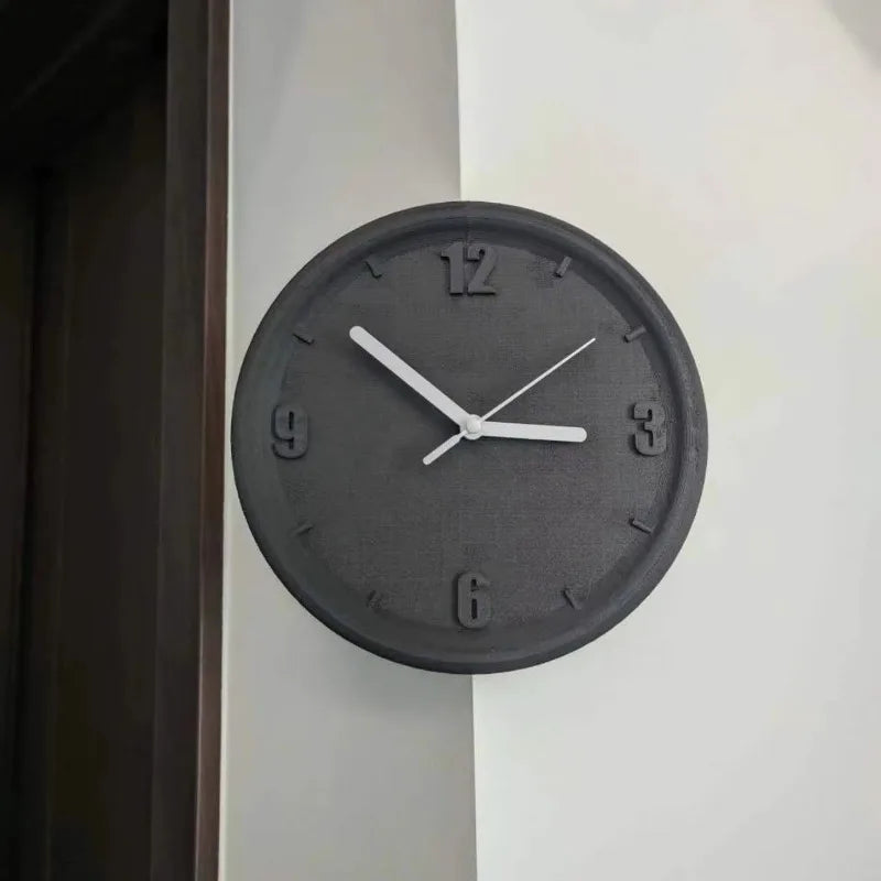 8-Inch Silent Minimalist Wall Clock – Modern Convex Home Decor Wall Clock Axl Black