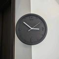 8-Inch Silent Minimalist Wall Clock – Modern Convex Home Decor Wall Clock Axl Black