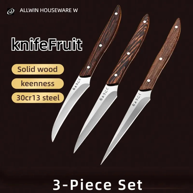 3-Piece Food Carving Knife Set | Sharp Stainless Steel Chef Kit Food Carving Knife Set Axl
