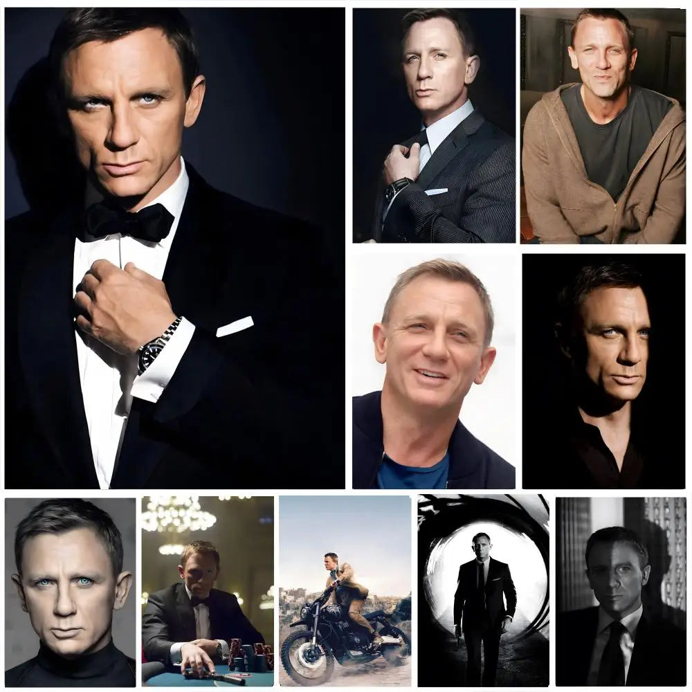 Daniel Craig HD Wall Poster – Modern Aesthetic Home Decor Art Wall Art Poster Axl