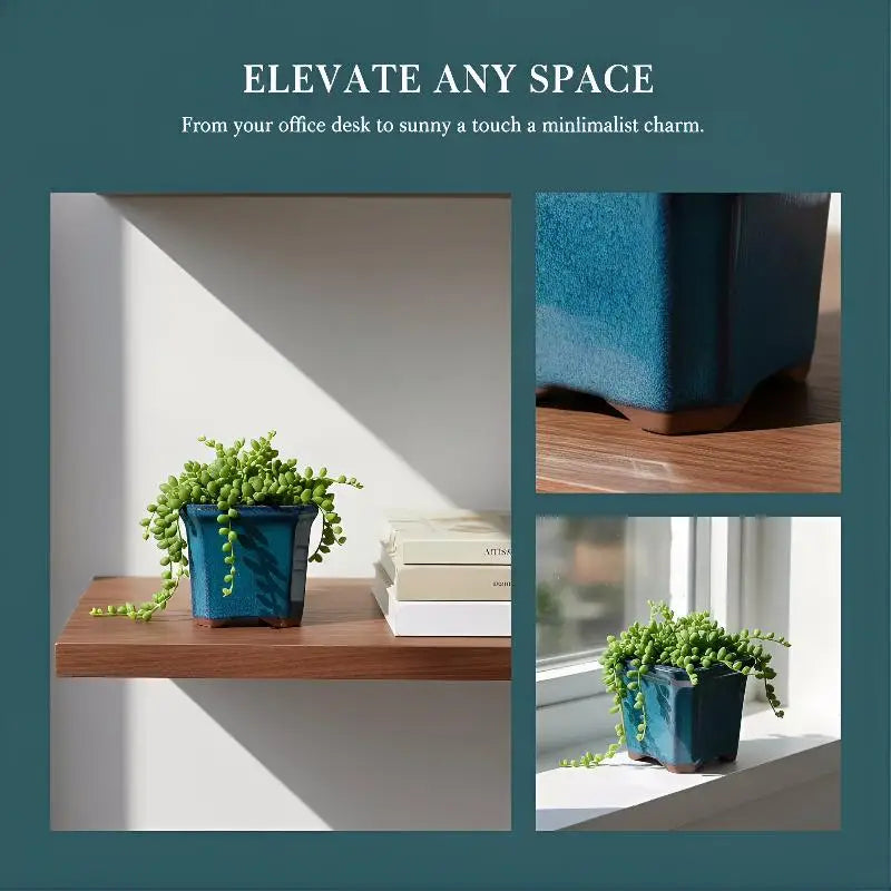 Mini Ceramic Plant Pots Set of 3 – Indoor & Balcony Planters Ceramic Planter Set Axl Default Title