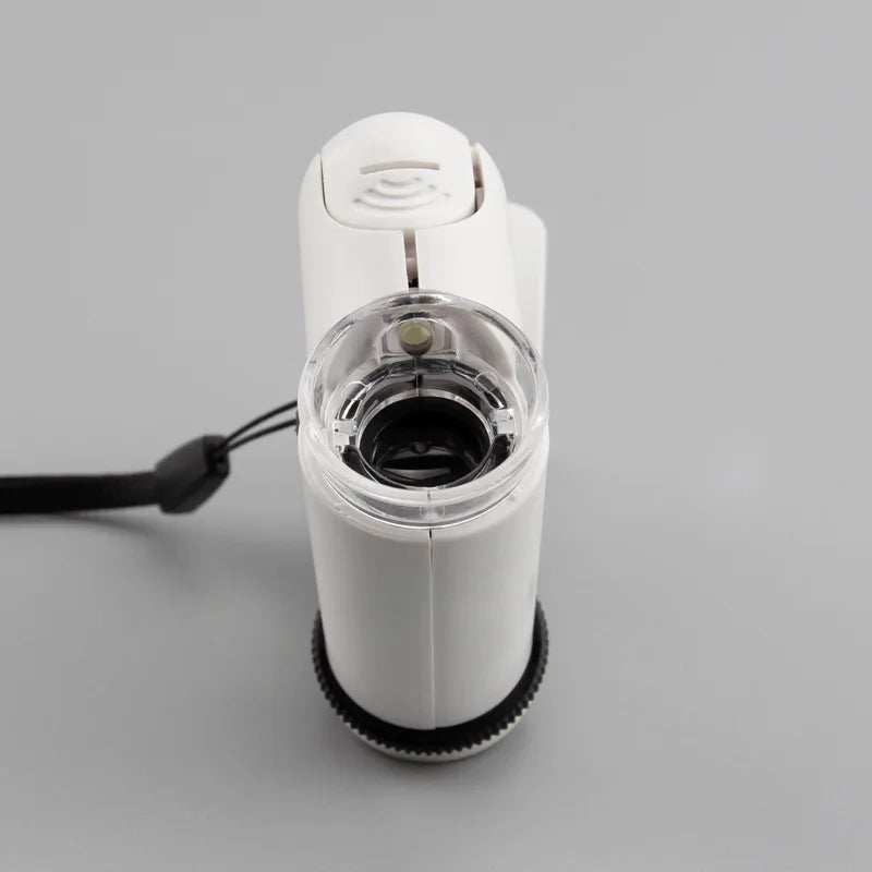 Mini Portable LED Pocket Microscope with Phone Holder Pocket Microscope Axl