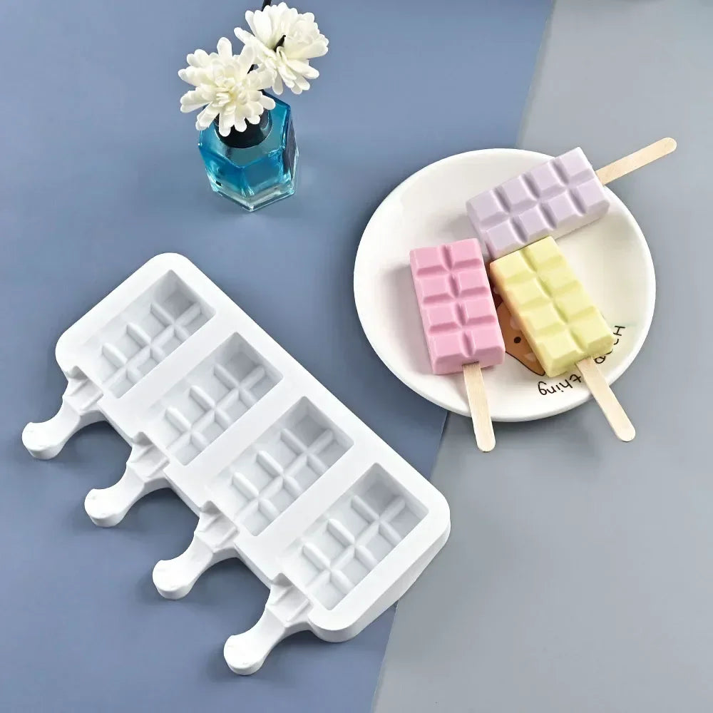 Silicone Popsicle & Ice Cream Mold – DIY Dessert Tray Maker Popsicle Mold Axl 10