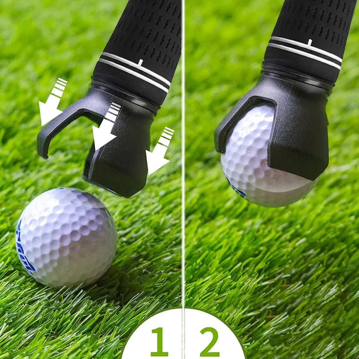 Mini Golf Ball Retriever Claw – Fits Any Putter Grip Golf Retriever Tool Axl