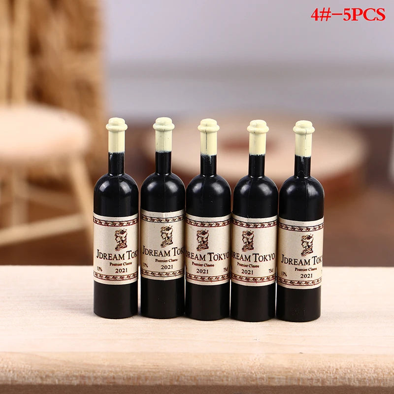 1:12 Dollhouse Miniature Wine & Beer Set – 15-Piece Resin Kit Dollhouse Miniature Set Axl D