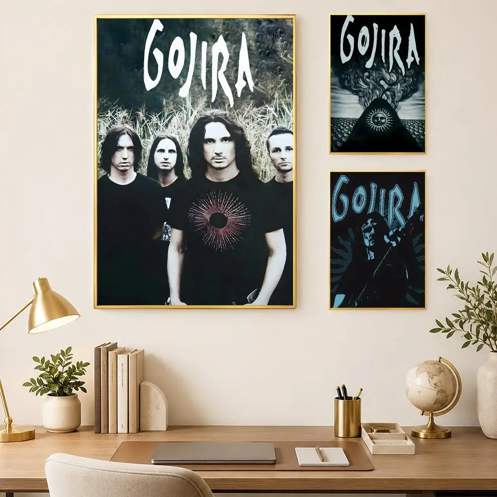 Gojira Band Wall Poster – Self-Stick HD Waterproof Wall Art Wall Art Poster Axl