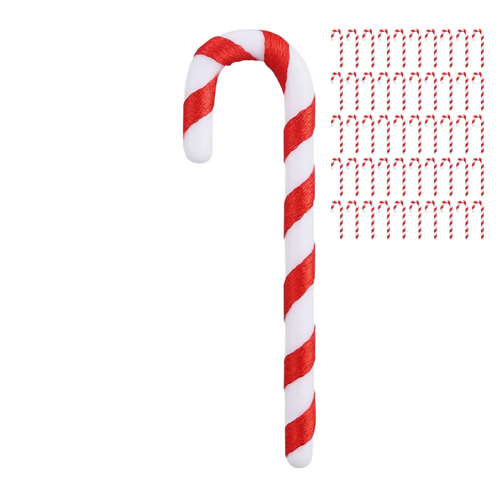 50-Pack Candy Cane Christmas Hanging Ornaments – 3 Sizes Christmas Ornaments Axl