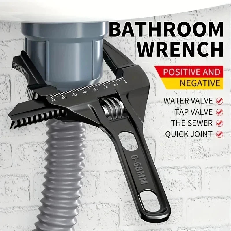 Wide Jaw Basin Wrench – High Carbon Steel Plumbing Tool Basin Wrench Axl