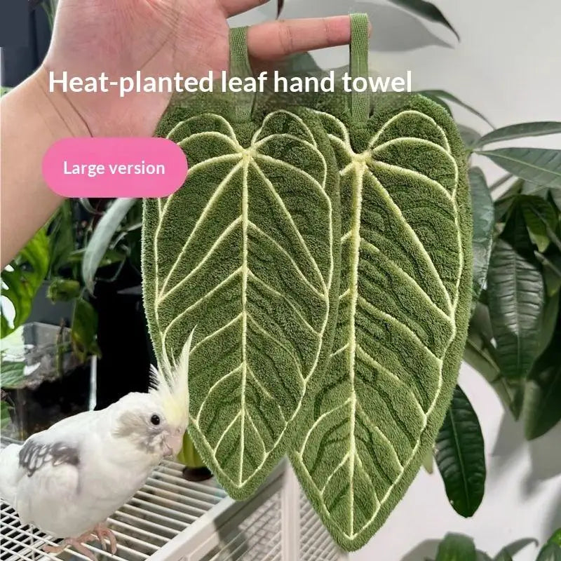 Cartoon Plant Hanging Hand Towel – Double-Layer Quick Dry Hanging Hand Towel Axl