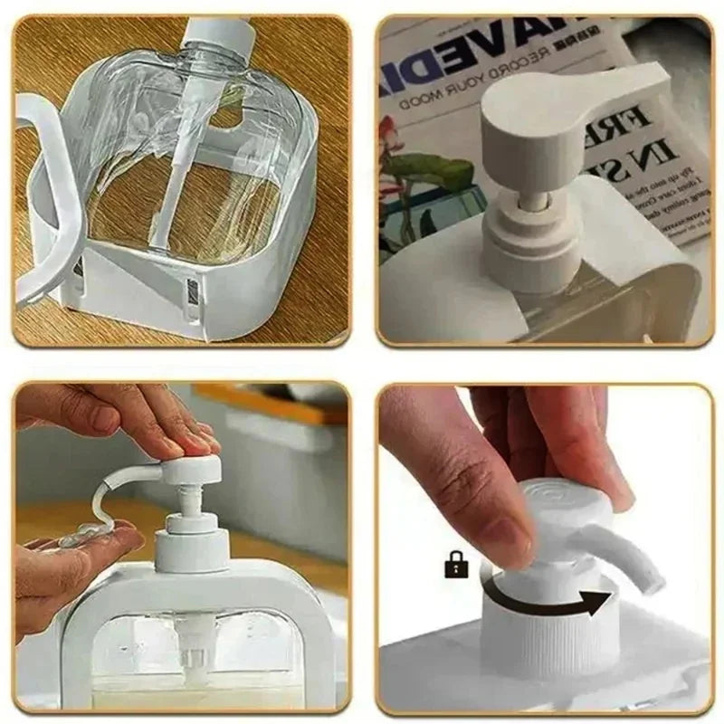 Transparent Soap Dispenser 300/500ML – Refillable Pump Bottle Soap Dispenser Axl