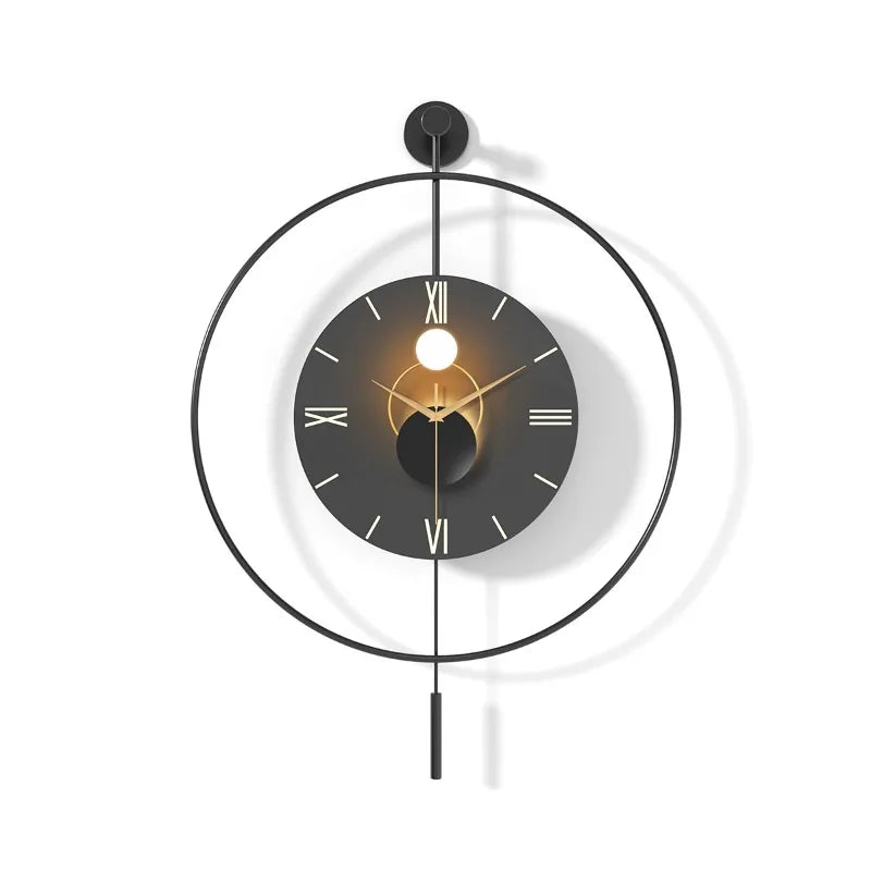 Modern Silent Wall Clock – Minimalist Metal Round 50/60CM Wall Clock Axl 500012 60CM