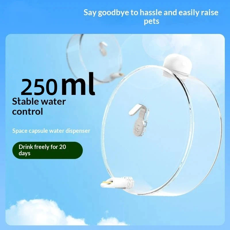 Space Capsule Automatic Bird Water Feeder | Needle Dispenser Bird Water Feeder Axl