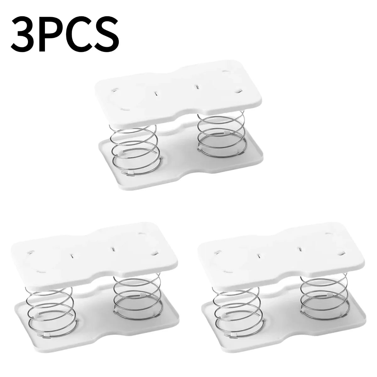 Spring-Loaded Tissue Dispenser – Auto Lift Holder for Home & Office Tissue Box Dispenser Axl White 3PCS