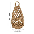 Boho Macrame Plant Hanger | Cotton Woven Wall Basket Macrame Plant Hanger Axl Brown