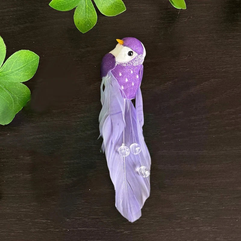 Artificial Foam Feather Mini Bird Figurine | DIY Craft Decor Bird Figurine Decor Axl A5