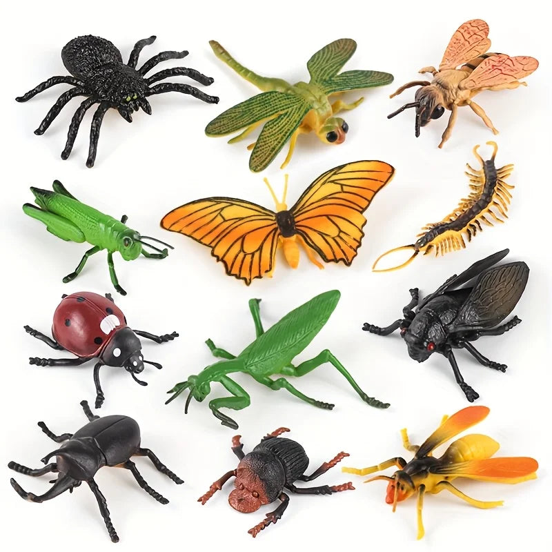 12 Realistic Fake Insects – Halloween & April Fool's Party Props Halloween Party Props Axl