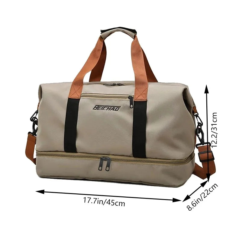 Portable Gym Duffle Bag – Weekender Travel Shoulder Bag Travel Duffle Bag Axl