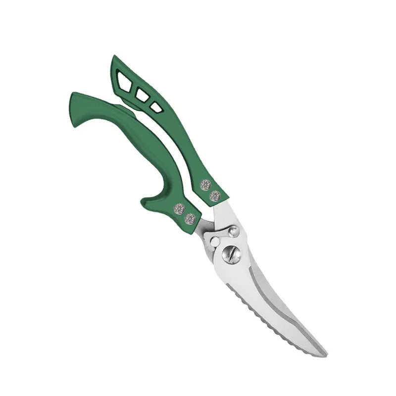 Multifunctional Stainless Steel Kitchen Scissors – Meat & Bone Kitchen Scissors Axl green China Mainland