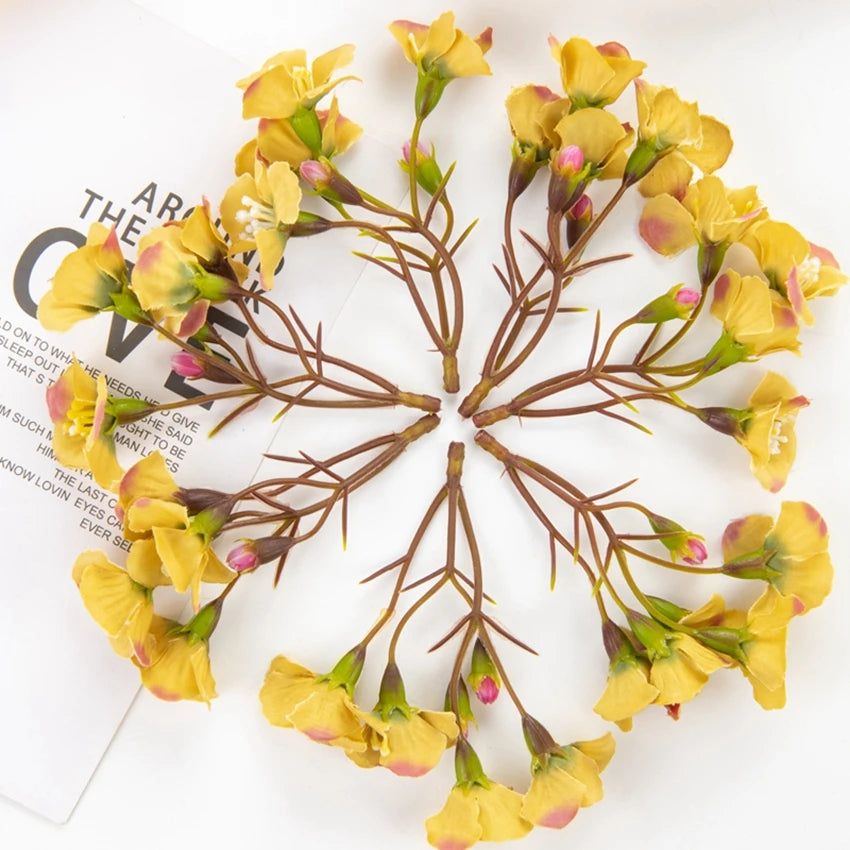 Artificial Silk Rose Flowers – Wedding & Home Décor Bouquet Artificial Flowers Axl YELLOW 30pcs