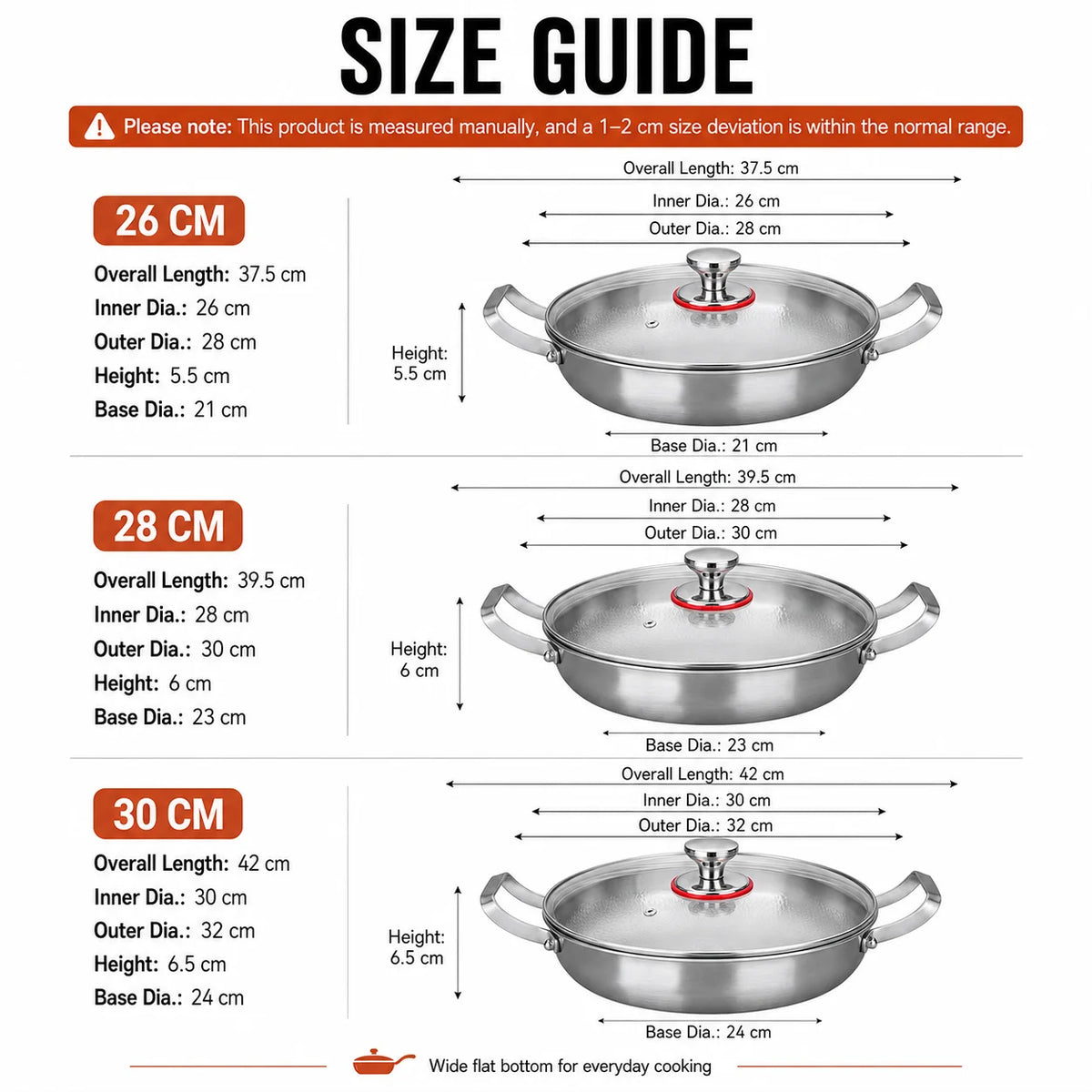 Tri-Ply Hammered Stainless Steel Skillet with Glass Lid Stainless Steel Skillet Axl