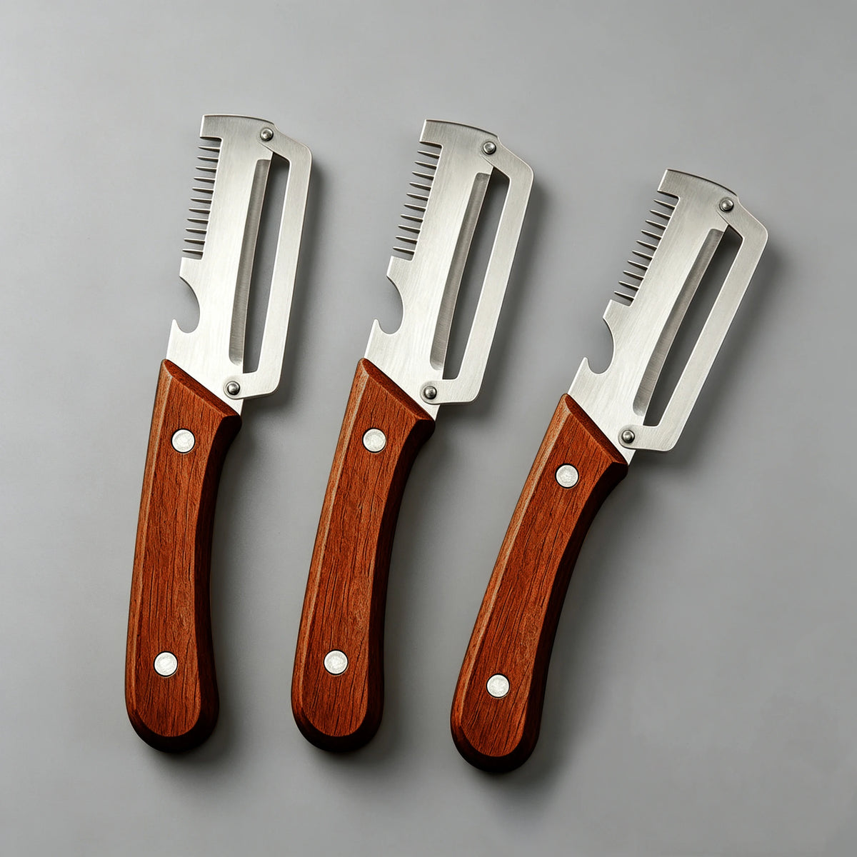 Stainless Steel Vegetable Peeler – Non-Slip Multi-Use Kitchen Tool Vegetable Peeler Axl 3pcs B