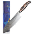Sunnecko 7" Santoku Knife – VG10 Damascus Steel & Pakkawood Santoku Kitchen Knife Axl China Mainland 7 inch