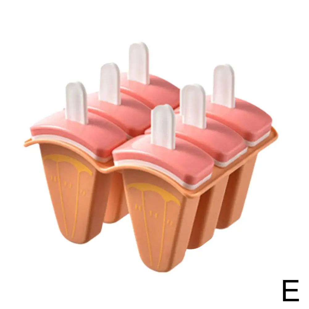 6-Grid Watermelon Silicone Popsicle Mold Tray with Sticks Popsicle Mold Axl E