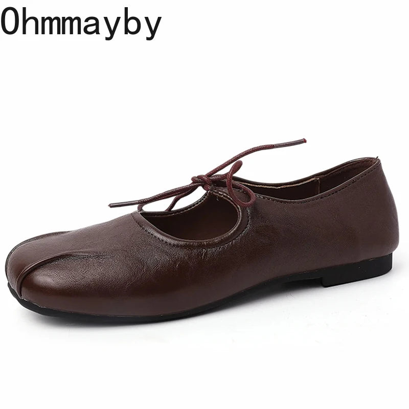 Women's Ballet Flats – Butterfly-Knot Square Toe Slip-On Shoes Ballet Flats Axl